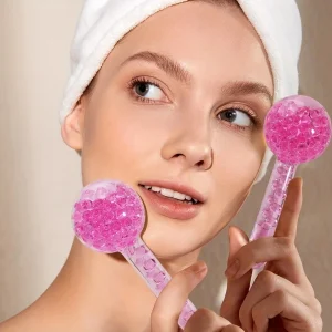 2Pcs Box LCE Globes For Facials Cooling LCE Balls For Face LCE Roller Facial Massager Freezer