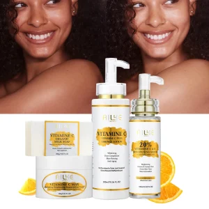 AILKE Vitamin C Skin Care Set, with Lightening Body Lotion.