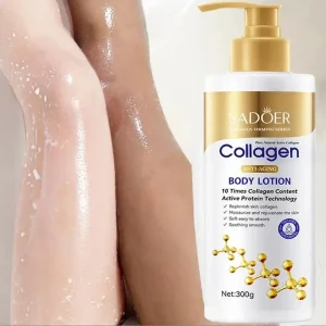 Collagen Milk Bleaching Face Body Cream Whitening Skin Moisturizing Lotion.