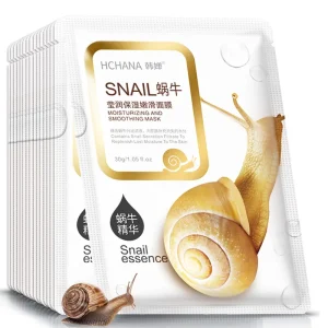 10/20/30pcs Snail Moisturizing Face Mask Anti-aging Wrinkles Whitening Facial Masks